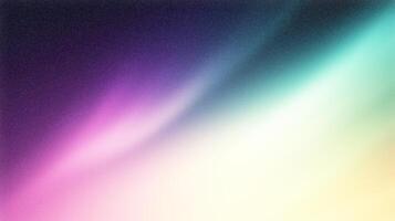 Colorful diagonal gradient background fading from purple to yellow, featuring a subtle grain texture photo