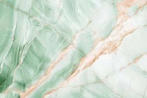 Abstract light green marble texture with elegant veining patterns photo