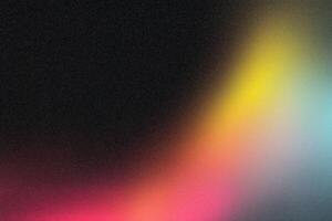 Abstract colorful gradient with dark background and bright rainbow hues photo