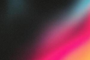 Colorful abstract gradient background with smooth transition from pink to black photo
