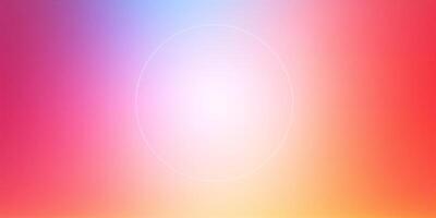 Pastel colors gradient background with bright centered light and circle frame photo