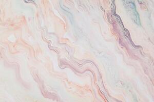 Abstract pastel marble texture with swirling patterns in soft pink and purple photo
