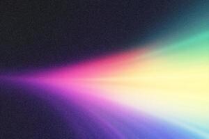 Vibrant light beam shining through colorful spectrum on textured background photo