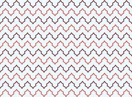 Geometric zigzag pattern with pointed waves in red and maroon on pale background vector