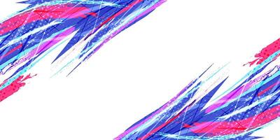 Sport Background with Colorful Brush Strokes with Halftone Overlay Effect. Suitable for Banner or Poster Design vector