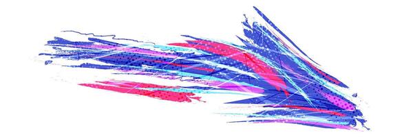 Abstract and Colorful Sports Background with Brush Strokes and Halftone Style vector