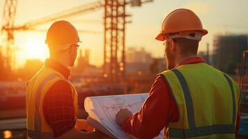 Technical Collaboration Among Engineers Under Dramatic Lighting photo