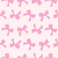 Pink bows pattern on pale background perfect for crafts and fashion design projects vector