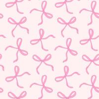 Pink ribbon pattern creates a playful and whimsical design, perfect for decorations and crafts vector