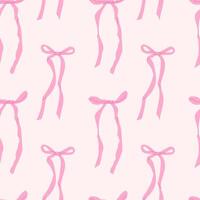 Colorful pink ribbons create a cheerful pattern on a soft pastel background vector