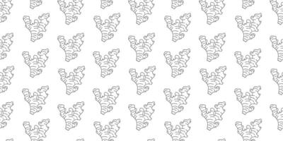 Repetitive ginger root pattern design suitable for various creative projects and applications vector