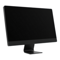 Modern Desktop Computer Monitor with Transparent Background for Digital Display png
