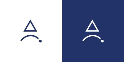 Simple and unique AI logo design vector