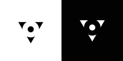Modern and simple VO initials logo design vector