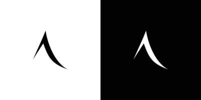 Modern and simple letter A initials logo design vector