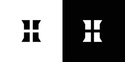 Modern and strong H initials logo design vector