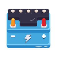 A visually appealing 2d style icon of battery charging vector