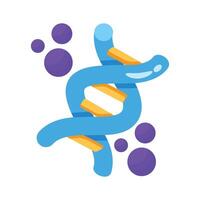 Trendy 2d icon representing a dna strand structure vector