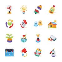Premium Collection of Environmental Practices 3D Icons vector