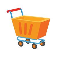 Check out this 2d icon of rolling shopping trolley vector