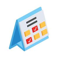 Get this 2d icon of calendar showing sale date vector