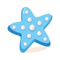 A captivating 2d icon of starfish lying vector