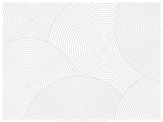 Circle line abstract black and white background for making design