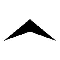 Arrow up flat icon. sign for mobile concept and web design. vector