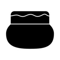 Plastic pot icon. Simple illustration of plastic pot icon for web design isolated on white background vector