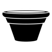 bowl utensil isolated icon illustration graphic design in black and white vector