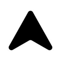 Arrow icon or sign. Pointer symbol. Flat design style eps 10 vector