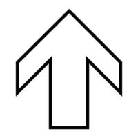 Arrow Up icon. Flat illustration of arrow up icon for web vector