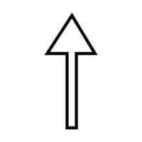 Arrow web icon over white background, line and fill style, illustration vector