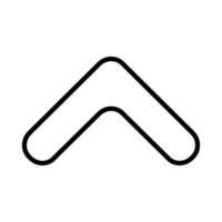 Arrow web icon. Black illustration isolated on white background for graphic and web design. vector