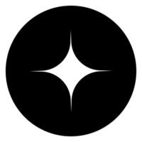 Star sign. Simple illustration of star icon for web design isolated on white background. vector