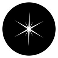 Starburst, sunburst effect icon. Simple illustration of starburst icon for web vector