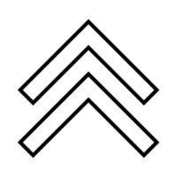 Arrow icon. Black and white illustration. Pictogram is isolated on a white background. Designed for web and software interfaces. vector