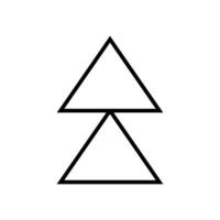 Up arrow icon . Up arrow linear icon. Up arrow sign. vector