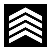 Arrow web Icon or sign illustration. Flat black symbol. Pictogram is isolated on a white background. Designed for web and software interfaces. vector