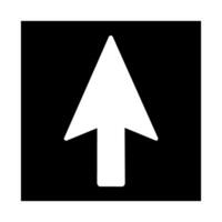 Arrow Up Sign, Illustration, Isolate On White Background Label. EPS10 vector