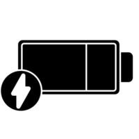 Charging battery icon. Simple illustration of charging battery icon for web vector