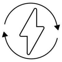 High voltage icon. Simple illustration of high voltage icon for web vector
