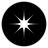 Star web Icon illustration. Flat design style. Made in illustration. vector