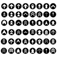 Up arrow web icon set. scroll illustration sign collection. Direction symbol or logo. vector