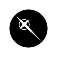 Compass icon. Windrose navigation symbol. Flat design style. vector