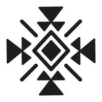 Tribal pattern icon or sign. Simple illustration of tribal pattern icon for web design isolated on white background vector