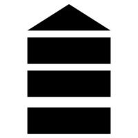 Construction icon. Flat black symbol. Pictogram is isolated on a white background. Designed for web and software interfaces. vector