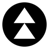 Arrow up button icon. Simple illustration of arrow up button icon for web vector