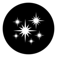Fireworks black icon. Simple illustration of fireworks black icon for web vector