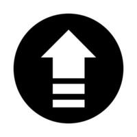 Up arrow icon illustration sign design style. Arrow symbol for your web site design, logo, app, UI. vector
